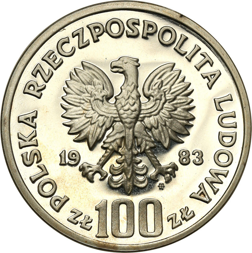 PRL. 100 złotych 1983 Niedźwiedź